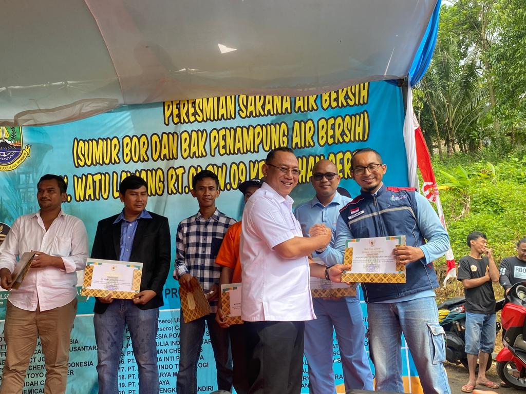 PT Krakatau Posco Turut Serta Wujudkan Impian Air Bersih Bagi Warga Watu Lawang
