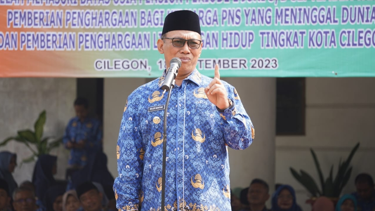 Peringatan HKN 2023, Walikota Cilegon Berikan Penghargaan Kepada 9 Sekolah, 6 Perusahaan, 3 Bank Sampah dan Puluhan ASN