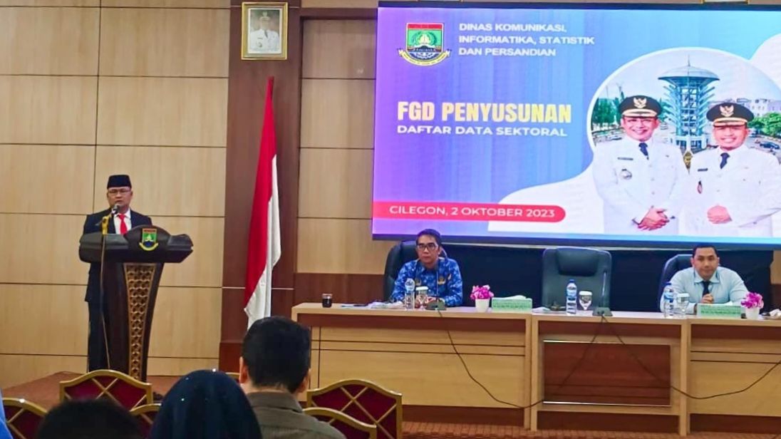 Wujudkan Satu Data, Diskominfo Kota Cilegon Gelar FGD Penyusunan Data Statistik Sektoral