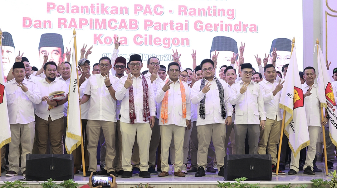 Lantik Pengurus PAC Dan Ranting, Helldy Ingin Menangkan Partai Gerindra di Cilegon