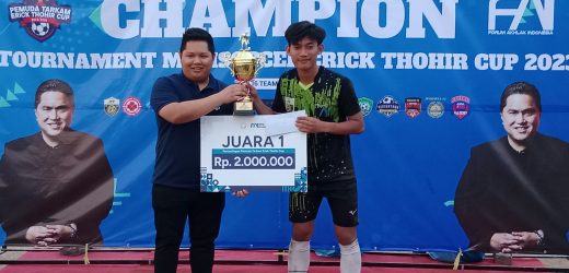 Perdana Di Cilegon, FAI Sukses Gelar Tournamen Mini Soccer Pemuda Erick Thohir Cup 2023