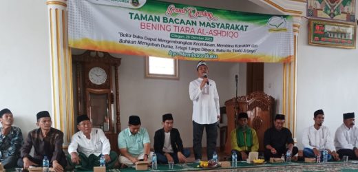 Resmikan TBM Bening Tiara Al-Ashdiqo, Sanuji Berharap Makin Banyak Warga Datang Ke Masjid