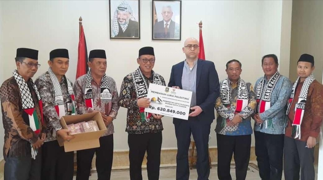 Peduli Kemanusiaan, Pemkot dan Baznas Kota Cilegon Salurkan Bantuan Rp 620 Juta ke Kedubes Palestina