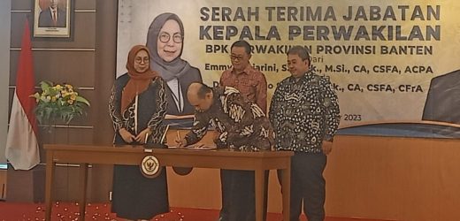 Hadiri Sertijab Kepala BPK Perwakilan Banten, Sekda Cilegon Harap Terus Dapat Bimbingan