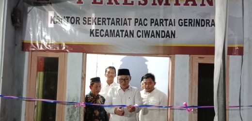 Diresmikan Kantor Sekretariat PAC, M. Sofiyan Optimis Bisa Menangkan Gerindra Di Ciwandan