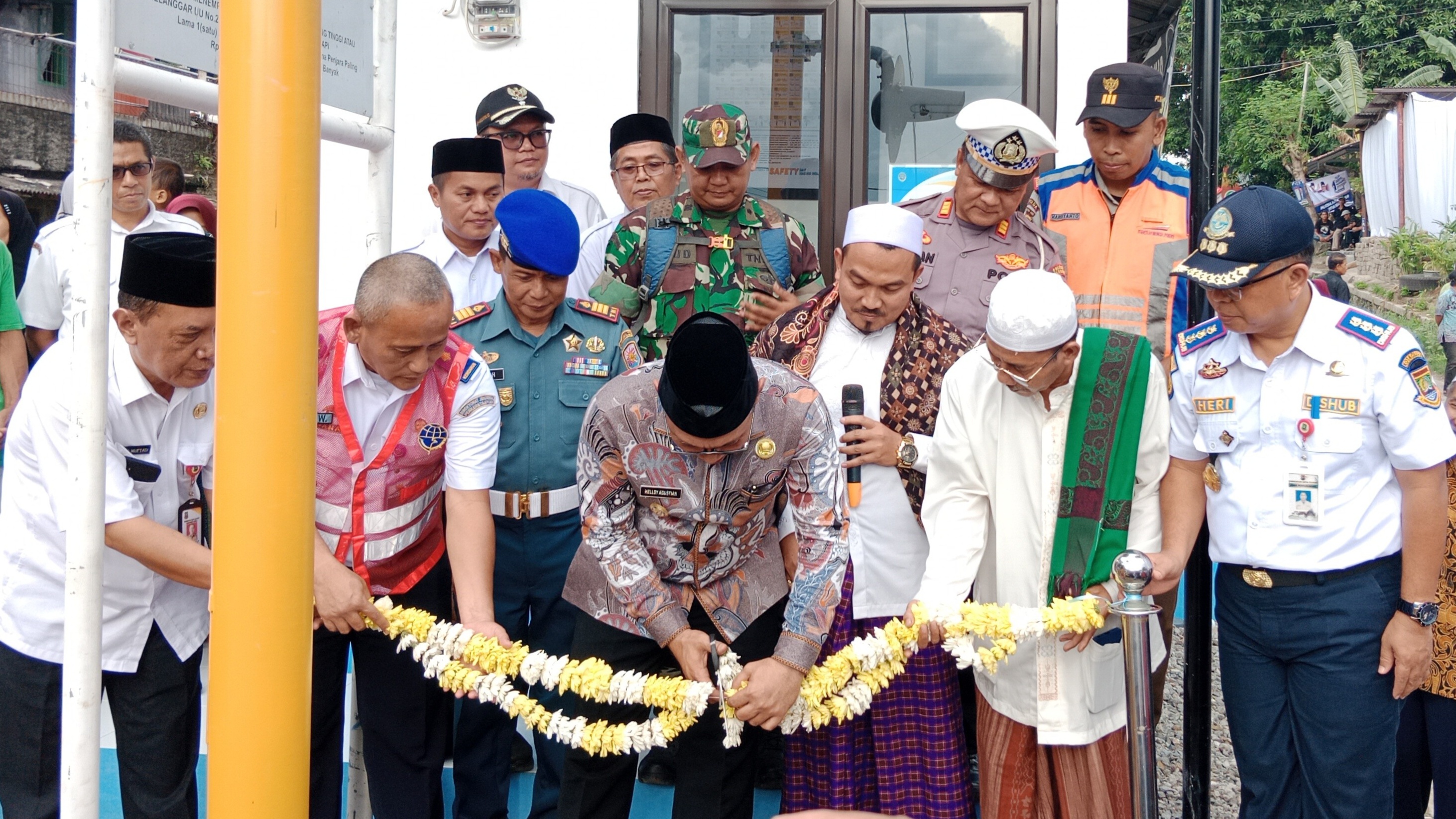 Resmikan 4 JPL Kereta Api, Walikota Helldy Berharap Tidak Ada Lagi Warga Cilegon Menjadi Korban