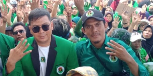 Hadiri Kampanye Akbar PPP Cilegon, Caleg Ahmad Rohani Bawa Ribuan Massa Pendukung