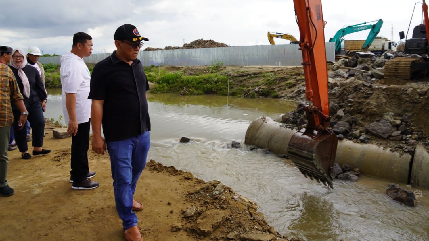 Tinjau Lokasi Banjir, Walikota Helldy Segera Panggil Lotte, Osaka dan KIEC