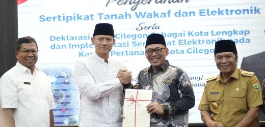 Cilegon Jadi Kota Pertama di Provinsi Banten Dengan Implementasi Sertipikat Elektronik