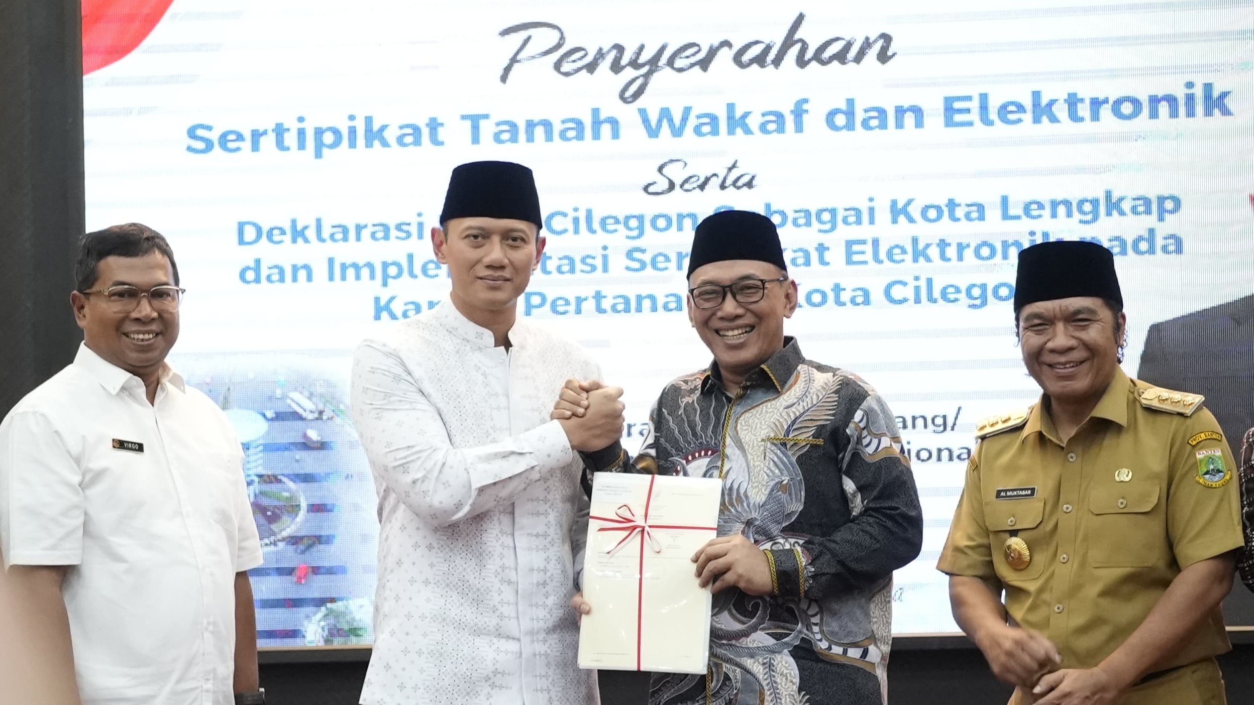 Cilegon Jadi Kota Pertama di Provinsi Banten Dengan Implementasi Sertipikat Elektronik