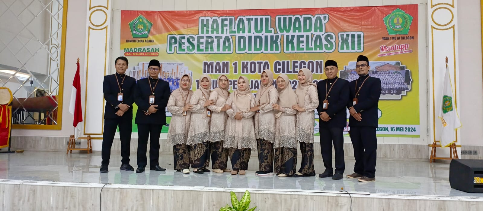 Kemeriahan Haflatul Wada MAN 1 Kota Cilegon Angkatan 2023-2024