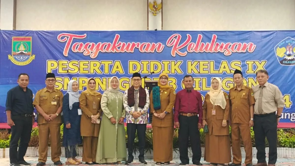 Tasyakuran Pelepasan SMPN 3 Cilegon Di Hadiri Wakil Ketua DPRD Kota Cilegon Hasbi Sidik