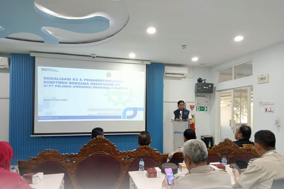Sosialisasi K3 & Penanda tanyakan Komitmen Bersama Kepatuhan K3 Di PT. Pelindo Regional 2 Banten