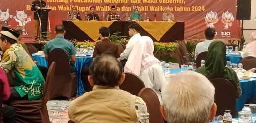 KPU Kota Cilegon Sosialisasi Peraturan KPU no 8 Tahun 2024 Tentang Pencalonan Gubernur ,Bupati dan Walikota