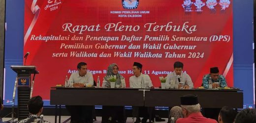 Rapat Pleno Terbuka, KPU Cilegon Tetapkan DPS Pilkada 2024