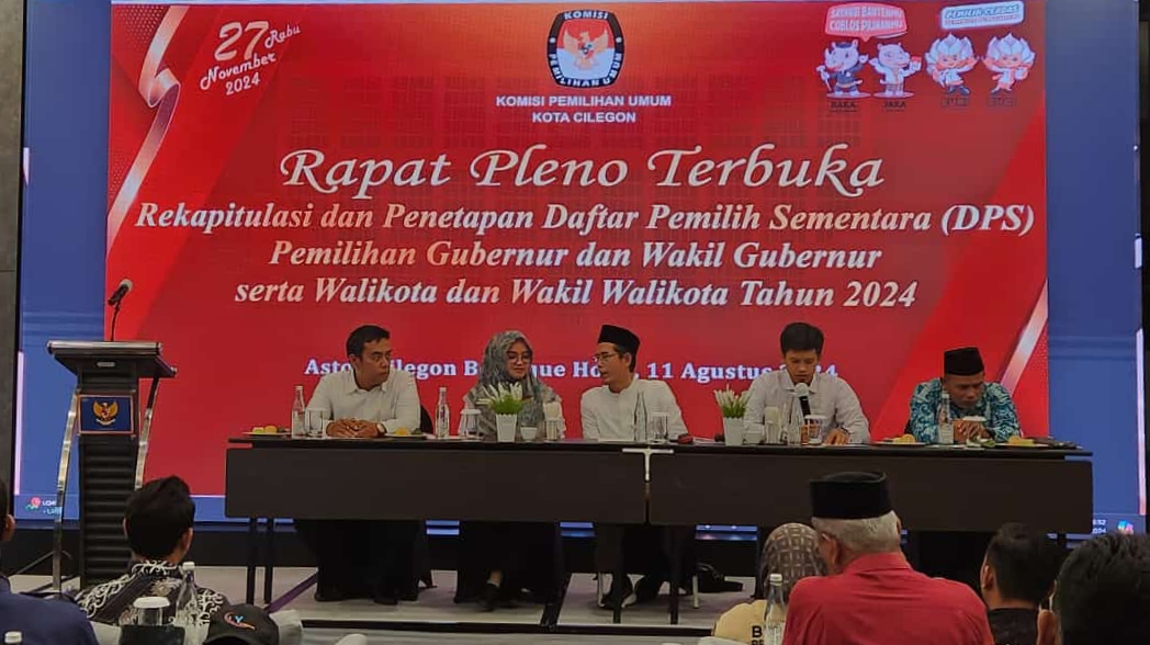 Rapat Pleno Terbuka, KPU Cilegon Tetapkan DPS Pilkada 2024