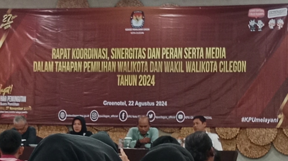 Gelar Rakor Bersama Awak Media, KPU Cilegon Ajak Sukseskan Pilkada 2024