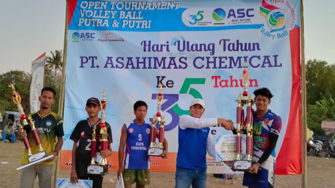 Anniversary Ke 35, PT ASC Gelar Open Turnamen Volley Ball Putra