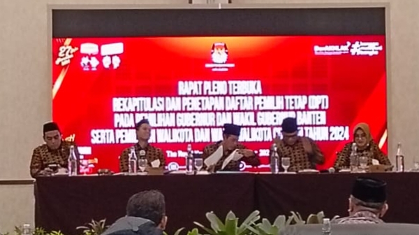 KPU Cilegon Tetapkan 303.413 DPT Pada Pilkada 2024