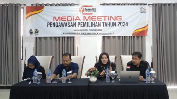 Bangun Sinergitas, Bawaslu Cilegon Gelar Media Meeting