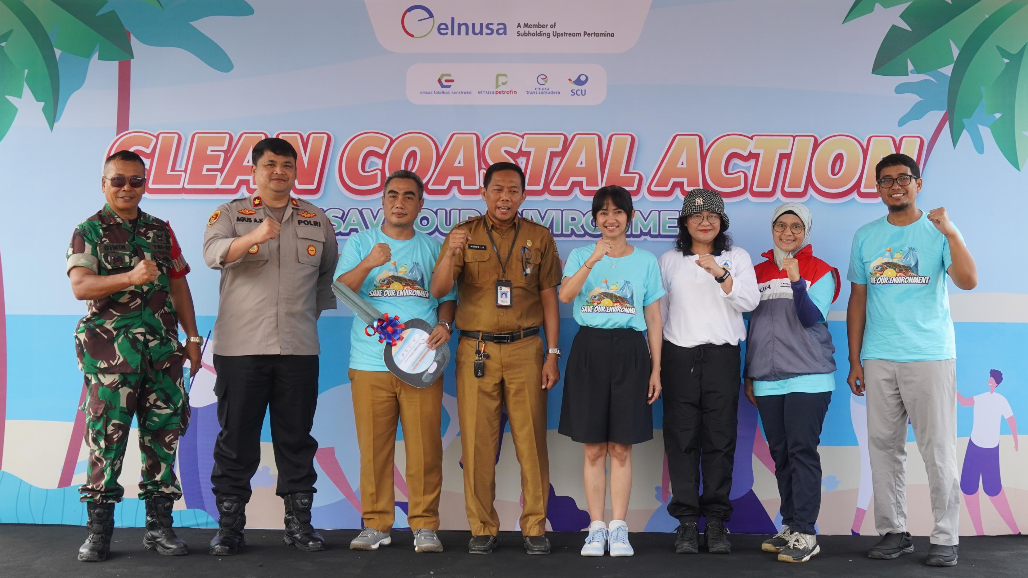 Selamatkan Lingkungan, Elnusa Gelar Aksi Clean Coastal di Pantai Madaksa Merak