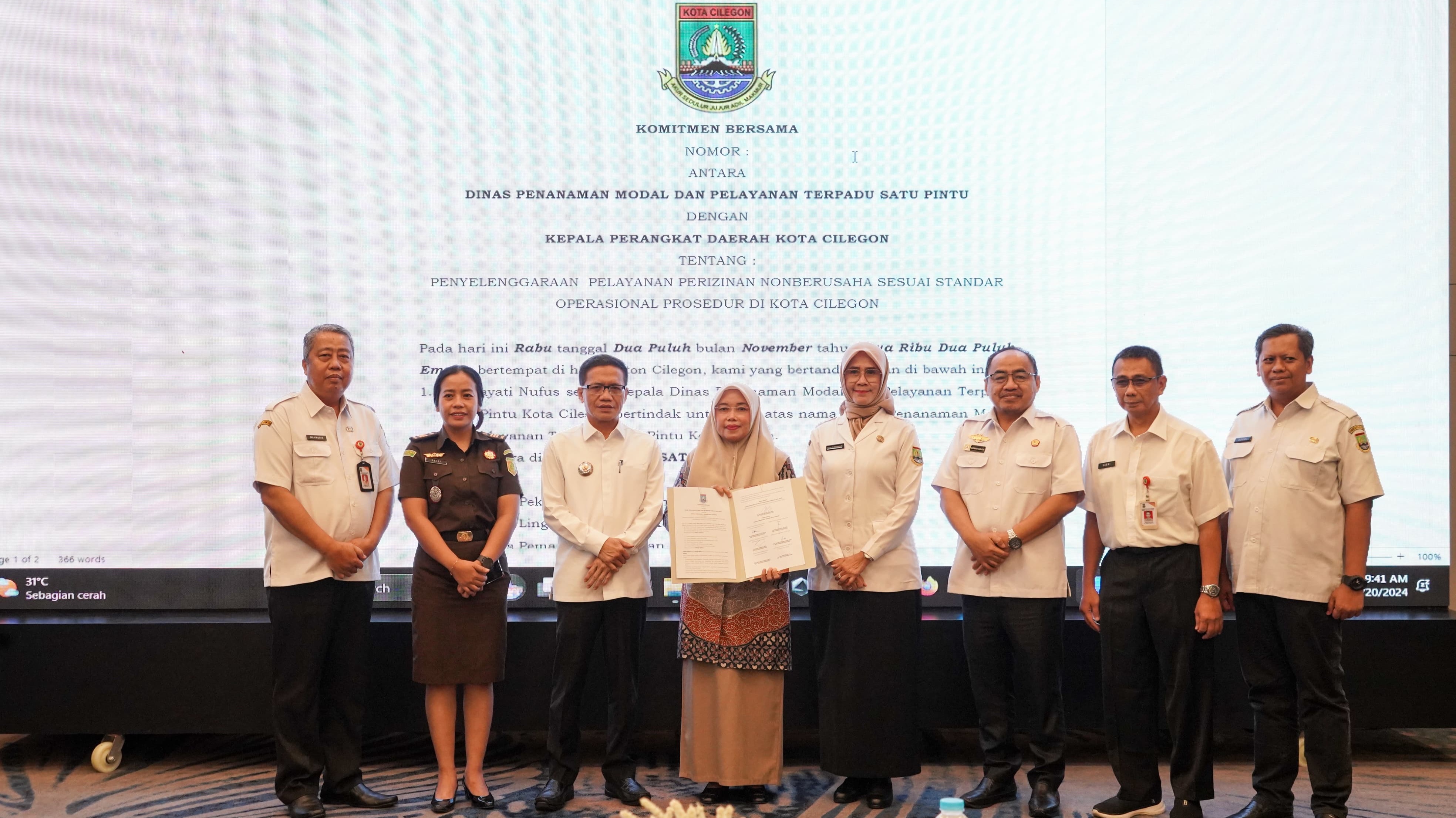 Dorong Perizinan Zero Paper, DPMPTSP Cilegon Luncurkan Program SIPECI