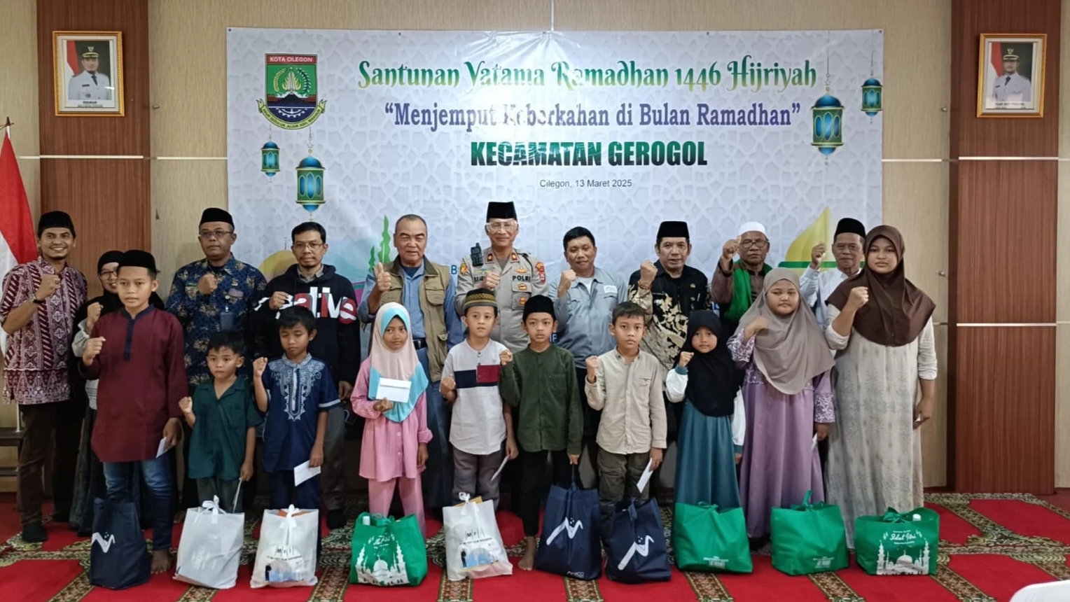 Berkah Ramadhan 1446 H, Kecamatan Grogol Berikan Santunan Yatama