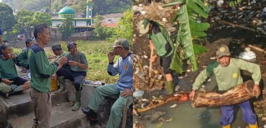Atasi Banjir di Tamansari Cilegon, Pasukan Ijo Lumut Bersihkan Sampah Kali yang Mampet
