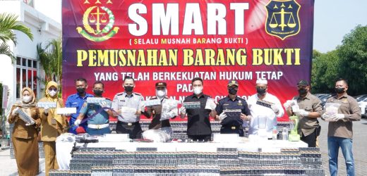 Rokok Ilegal dan Narkoba Senilai Rp17 Miliar Dimusnahkan, Robinsar: Jangan Sampai Disalahgunakan