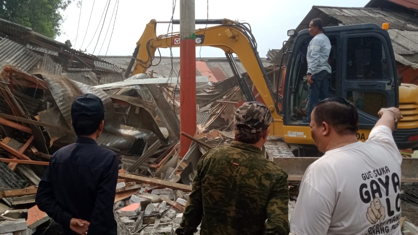 Penataan Lahan  Lapak Sukmajaya Terus Berjalan, 227 Rumah Telah Dibongkar