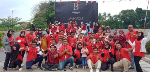 Meriahkan HUT RI ke-80, Britania Cilegon  dengan Lomba Anak dan Santunan Yatim