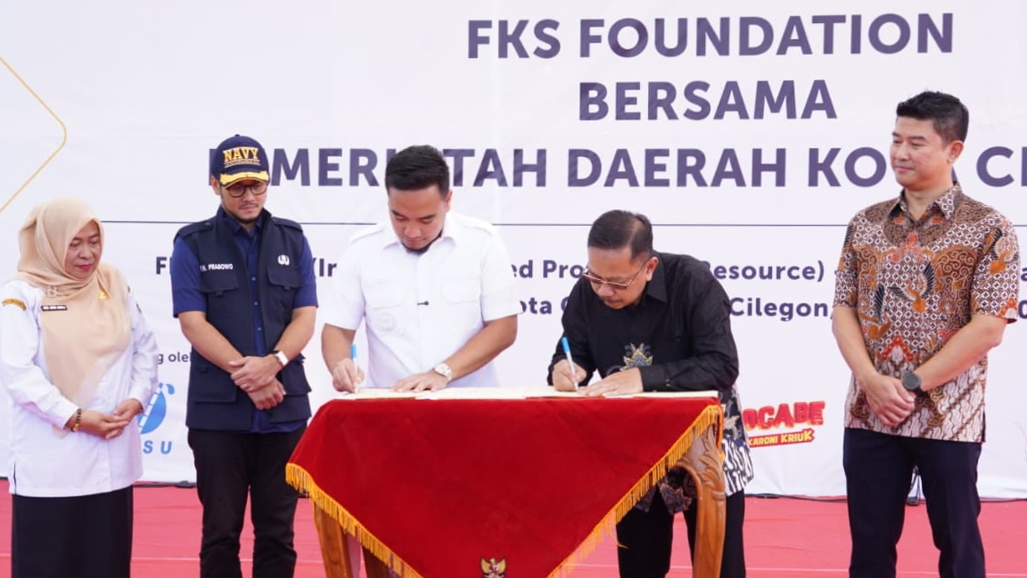 Wujudkan SDM Unggul, Pemkot Cilegon Teken MoU dengan FKS Foundation