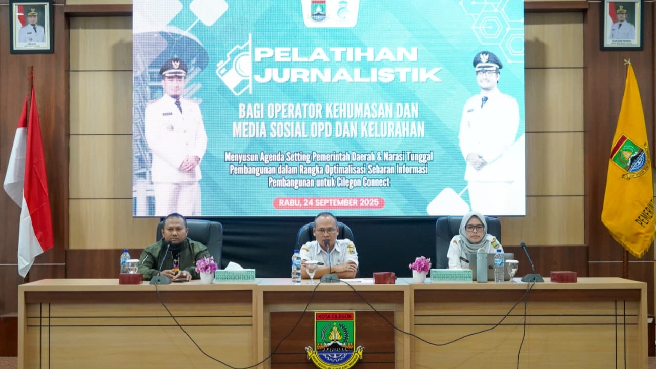 Hadapi Era Digital, Diskominfo Cilegon Latih Humas Lewat Keterampilan Jurnalistik