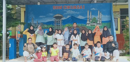 SDN Cikuasa 1 Lepas Perwakilan Karateka untuk Festival Krakatau Nasional Karate Championship