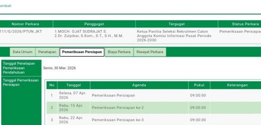 Akan Dimintai Keterangan, PTUN Jakarta Panggil 63 Peserta Seleksi Calon Anggota KI