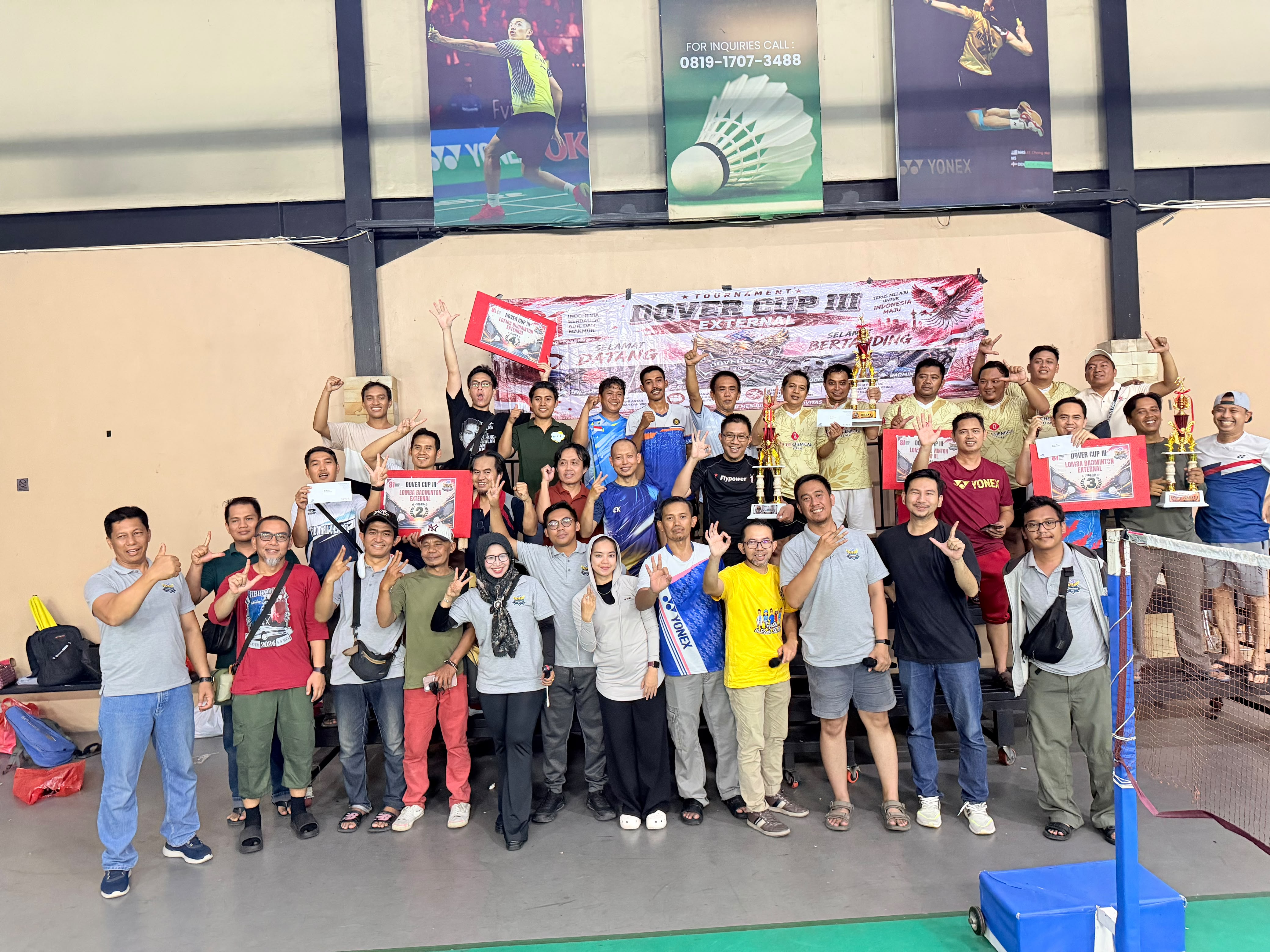 Dover Cup III External Hari Ke-3, Turnamen Badminton Sukses Pererat Silaturahmi Industri Merak