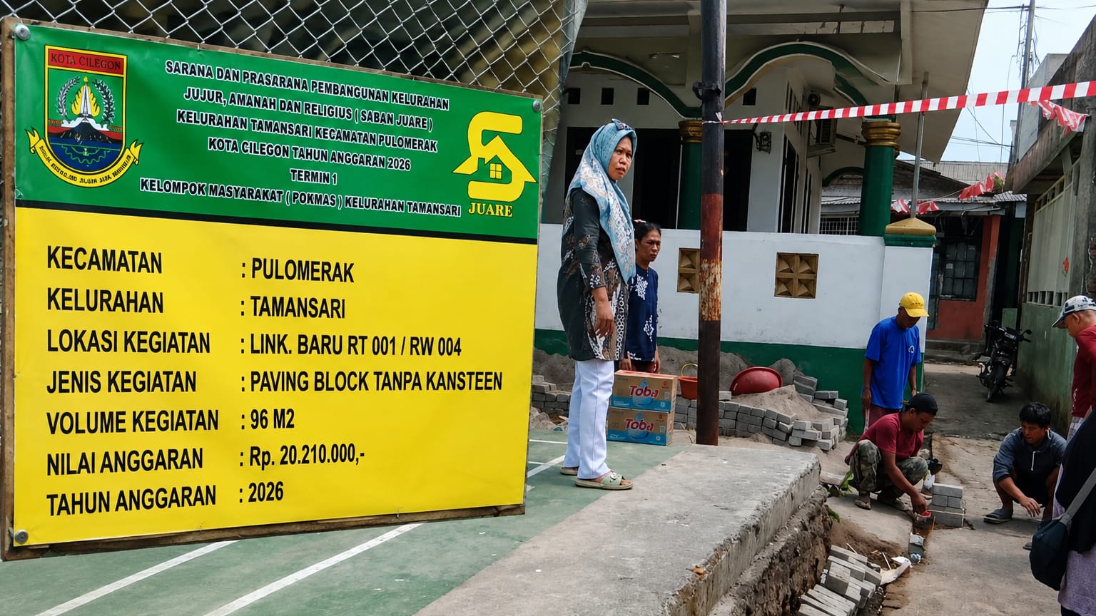 Pokmas Tamansari Realisasikan Empat Program Saban Juare Tahun 2026